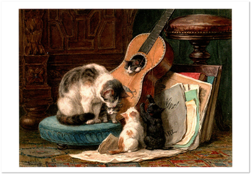 «Открытка Henriette Ronner-Knip — The Musicians (HRK56)», бренда Artistic Card - фото №1 - миниатюра