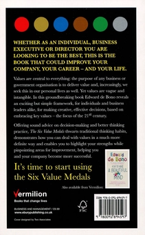 Паперова книга «The Six Value Medals. The Essential Tool for Success in the 21st Century», автор Едвард де Боно - фото №2 - мініатюра