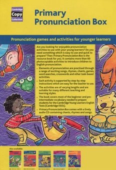 Бумажная книга «Primary Pronunciation Box. Pronunciation games and activities for younger learners (+ CD)», авторов Кэролайн Никсон, Майкл Томлинсон - фото №2 - миниатюра