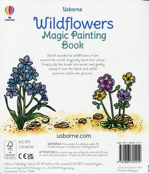 Бумажная книга «Wildflowers Magic Painting Book», автор Микаэла Тапселл - фото №2 - миниатюра