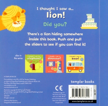Бумажная книга «I thought I saw a... lion!», автор Николс Лидия - фото №2 - миниатюра