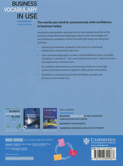 Бумажная книга «Business Vocabulary in Use: Intermediate Book with Answers Self-Study and Classroom Use», автор Билл Маскулл - фото №2 - миниатюра