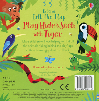 Бумажная книга «Play Hide and Seek with Tiger», автор Сэм Тэплин - фото №2 - миниатюра