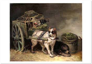 «Открытка Henriette Ronner-Knip — Pair of Hunting Dogs (HRK31)», бренда Artistic Card - фото №1 - миниатюра