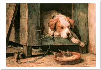 «Открытка Henriette Ronner-Knip — Parasites (HRK28)», бренда Artistic Card - фото №1 - миниатюра