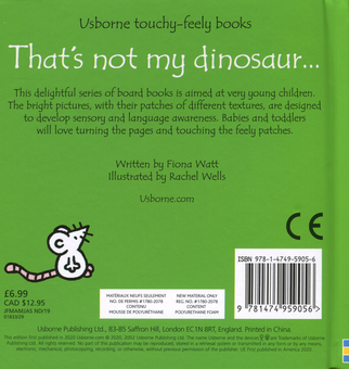 Бумажная книга «That's not my dinosaur...», автор Фиона Уотт - фото №2 - миниатюра