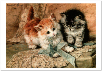 «Открытка Henriette Ronner-Knip — Kittens (HRK24)», бренда Artistic Card - фото №1 - миниатюра