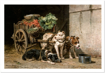  «Открытка Henriette Ronner-Knip — Dog Baskets (HRK22)», бренда Artistic Card - фото №1 - миниатюра