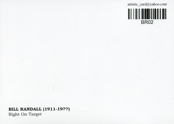  «Открытка Bill Randall — Right On Target (BR02)», бренда Artistic Card - фото №2 - миниатюра