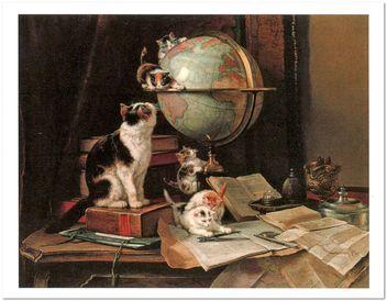  «Открытка Henriette Ronner-Knip - The Globetrotters (HRK16)», бренда Artistic Card - фото №1 - миниатюра