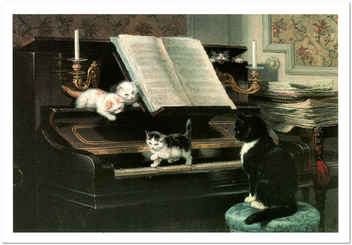 «Открытка Henriette Ronner-Knip - The Performing Artists (HRK15)», бренда Artistic Card - фото №1 - миниатюра