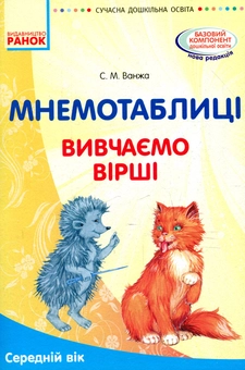 Бумажная книга «Мнемотаблиці. Вивчення віршів. Середній вік. Посібник», автор Светлана Ванжа - фото №1 - миниатюра