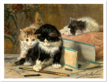 «Открытка Henriette Ronner-Knip - Always Playful (HRK11)», бренда Artistic Card - фото №1 - миниатюра