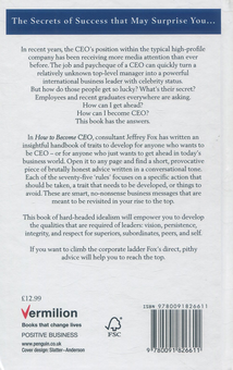 Паперова книга «How To Become CEO», автор Джеффрі Дж. Фокс - фото №2 - мініатюра