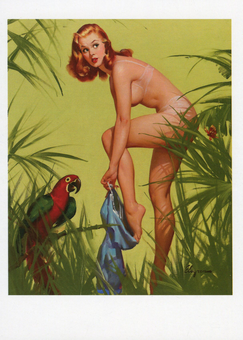 «Открытка Gil Elvgren — Bare Essentials (GE02)», бренда Artistic Card - фото №1 - миниатюра