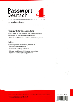 Бумажная книга «Passwort Deutsch 4: Lehrerhandbuch», авторов Ила Люценкирхен, Урсула Буркхардт, Ирис Корте-Климач - фото №2 - миниатюра