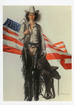  «Открытка Hajime Sorayama — Cowgirl (HS02)», бренда Artistic Card - фото №1 - миниатюра