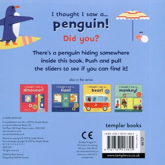 Паперова книга «I thought I saw a... Penguin!», автор Лідія Ніколз - фото №3 - мініатюра