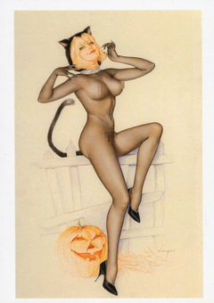 «Открытка Alberto Vargas — Vargas Girl, Playboy illustration, October 1967 (AV02)», бренда Artistic Card - фото №1 - миниатюра