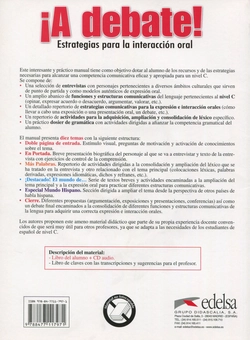 Бумажная книга «A Debate! Libro del alumno (+ CD)», авторов Хавьер Муньос-Басольс, Элиза Гиронзетти, Иоланда Перес - фото №2 - миниатюра