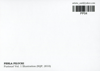 «Открытка Perla Pilucki — Furious! Vol. 1 Illustration (SQP, 2010) (PP04)», бренда Artistic Card - фото №2 - миниатюра