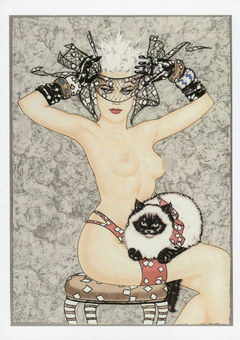  «Открытка Olivia de Berardinis — Cat's Meow (OB05)», бренда Artistic Card - фото №1 - миниатюра