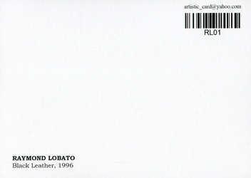  «Открытка Raymond Lobato — Black Leather, 1996 (RL01)», бренда Artistic Card - фото №2 - миниатюра