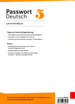 Паперова книга «Passwort Deutsch 5: Lehrerhandbuch», авторів Кордула Шуріг, Урсула Буркхардт, Ютта Кресін-Муракамі, Анжеліка Лундквіст-Мог - фото №2 - мініатюра