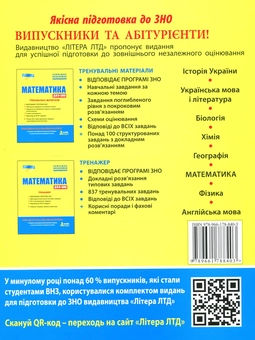 Бумажная книга «ЗНО 2019. Математика. Тренувальні матеріали», авторов Юрий Захарийченко, Виктор Репета, Вадим Карпик, Ирина Маркова - фото №2 - миниатюра