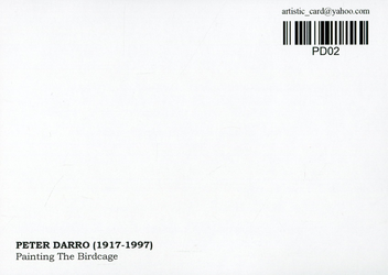  «Открытка Peter Darro — Painting The Birdcage (PD02)», бренда Artistic Card - фото №2 - миниатюра