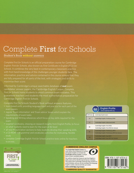 Паперова книга «Complete First for Schools Student's Pack (+ Workbook and CD-ROM)», автор Гай Брук-Харт - фото №2 - мініатюра