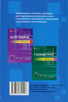 Бумажная книга «Математика. Посібник для школярів та абітурієнтів», автор Александр Роганин - фото №3 - миниатюра