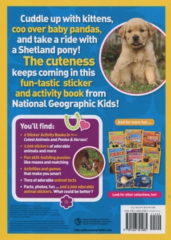 Паперова книга «Adorable Animals. Super Sticker Activity Book» - фото №2 - мініатюра