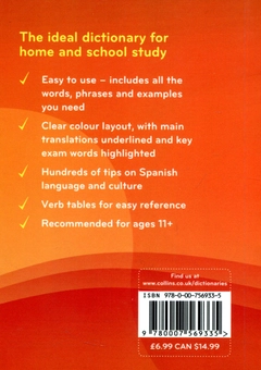 Паперова книга «Collins Spanish School Dictionary» - фото №2 - мініатюра