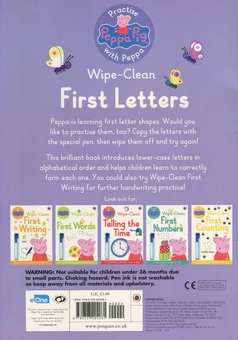 Бумажная книга «Practise with Peppa. Wipe-Clean First Letters» - фото №2 - миниатюра