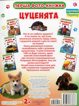Паперова книга «Твоя перша книга. Цуценята» - фото №2 - мініатюра