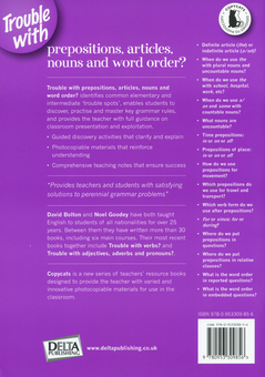 Бумажная книга «Trouble with Prepositions: Guided Discovery Materials, Exercises and Teaching Tips at Elementary and Intermediate Levels», авторов Ноэль Гуди, Дэвид Болтон - фото №2 - миниатюра
