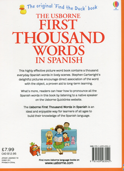 Бумажная книга «First Thousand Words in Spanish» - фото №2 - миниатюра