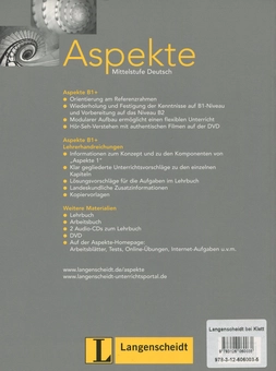 Паперова книга «Aspekte 1 (B1+). Lehrerhandreichungen» - фото №2 - мініатюра