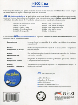 Бумажная книга «ECO B2 - CUADERNO REFUERZO(Spanish Edition) (+ CD ROM)», авторов Альфредо Гонсалес Эрмосо, Карлос Ромеро Дуэнас - фото №2 - миниатюра