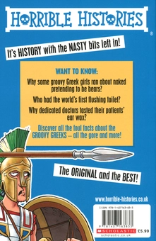 Бумажная книга «Horrible Histories. Groovy Greeks», автор Терри Дири - фото №2 - миниатюра