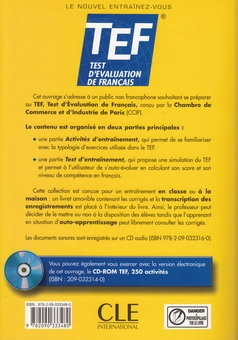 Бумажная книга «TEF. Test D'evaluation De Francais: 250 Activites», авторов Сильвия Понс, Гаэль Карье - фото №2 - миниатюра