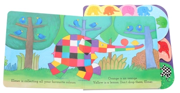 Паперова книга «Elmer's Colours», автор Девід Маккі - фото №4 - мініатюра