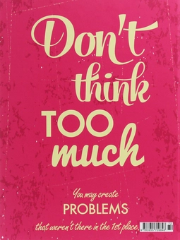 Паперова книга «Don't think too much» - фото №2 - мініатюра
