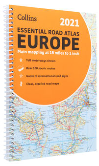 Паперова книга «2021 Collins Essential Road Atlas Europe» - фото №3 - мініатюра