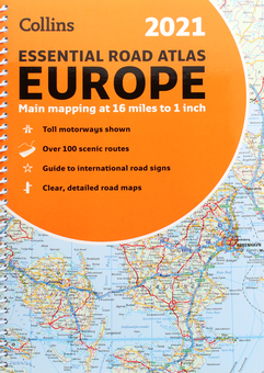 Паперова книга «2021 Collins Essential Road Atlas Europe» - фото №1 - мініатюра