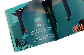 Бумажная книга «Tiny T. Rex and the Very Dark Dark», автор Джонатан Штуцман - фото №5 - миниатюра