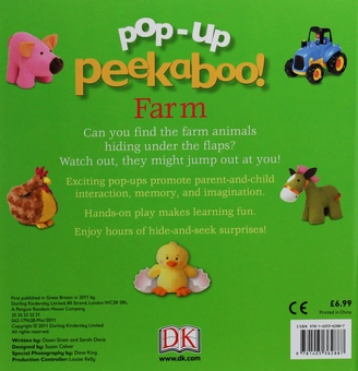 Бумажная книга «Pop-Up Peekaboo! Farm», авторов Доун Сиретт, Сара Дэвис - фото №2 - миниатюра