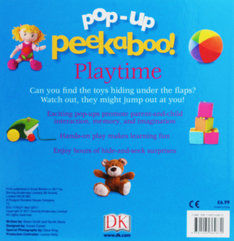 Паперова книга «Pop-Up Peekaboo! Playtime», авторів Доун Сіретт, Сара Девіс - фото №2 - мініатюра