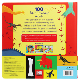 Паперова книга «100 First Dinosaur Words», автор Доун Сіретт - фото №2 - мініатюра